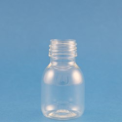 60ml Alpha Squat Clear PET Bottle 28mm Neck
